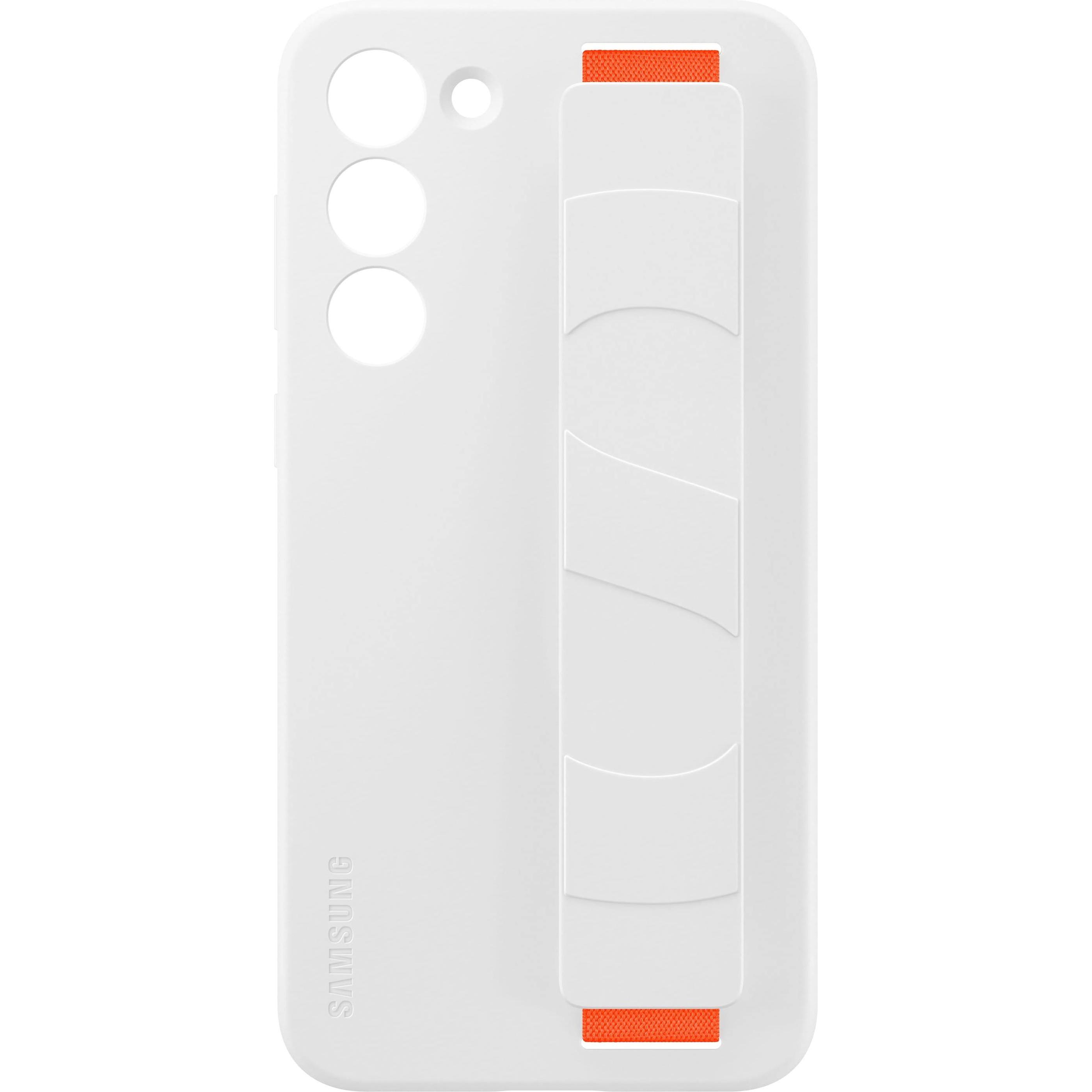 Samsung Silicone Grip Case (Samsung Galaxy S23+), Smartphone Hülle, Weiss