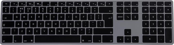 Immagine prodotto Matias Tastiera in alluminio Mac Hub 2xUSB Space Grey (Inglese-international, Cablato)