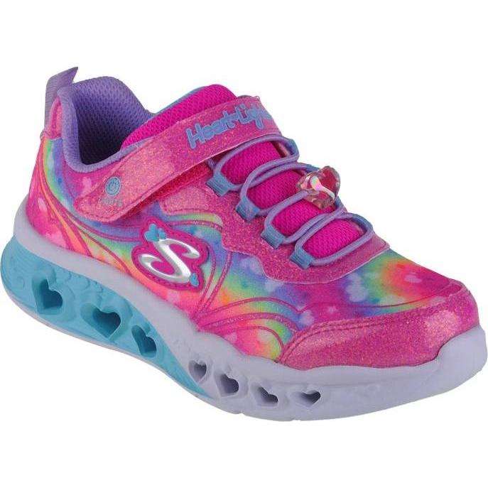 Skechers, Bambine, Sneaker, Flutter Heart Lights-Groovy Swirl Pink, Pink, Rosa, (31)