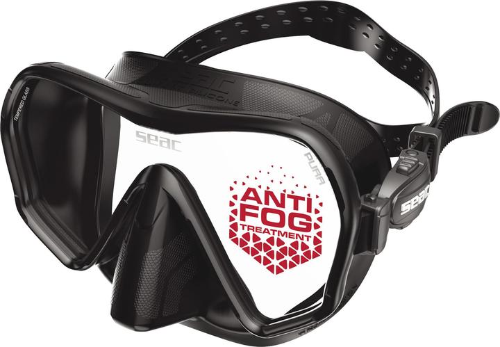 Seac Maske Pura Antifog S/Bl Schwarz