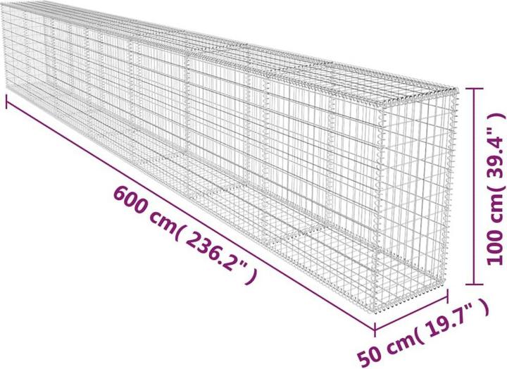 Produktbild vidaXL Gabionenkorb