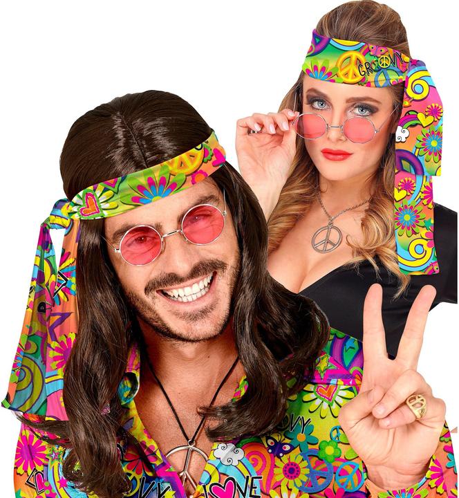Widmann 70s headband Peace & Love