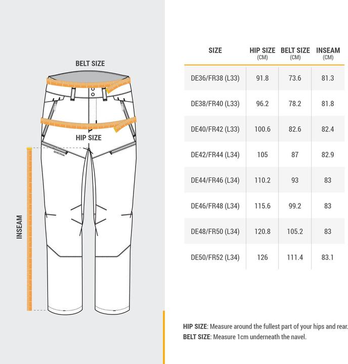 Immagine prodotto Quechua Pantaloni da trekking da uomo caldi e idrorepellenti per escursioni invernali - SH500 Mountain (33)