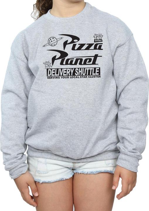 Produktbild Disney Toy Story Pizza Planet Logo Sweatshirt Mädchen (140, 146)