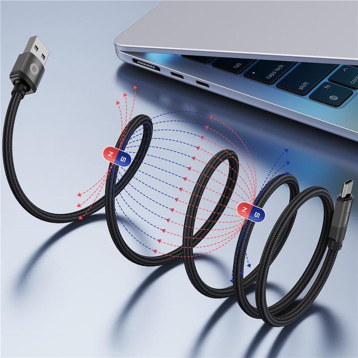 Image du produit Mobile Origin Câble original breveté magnétique USB-A vers USB-C - 1m - Noir (1 m, USB 2.0)