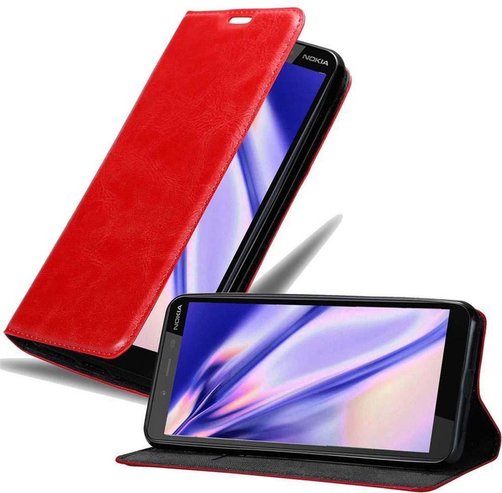 Actual product image Cadorabo Book Invisible Magnet Cover (Nokia 1 Plus)