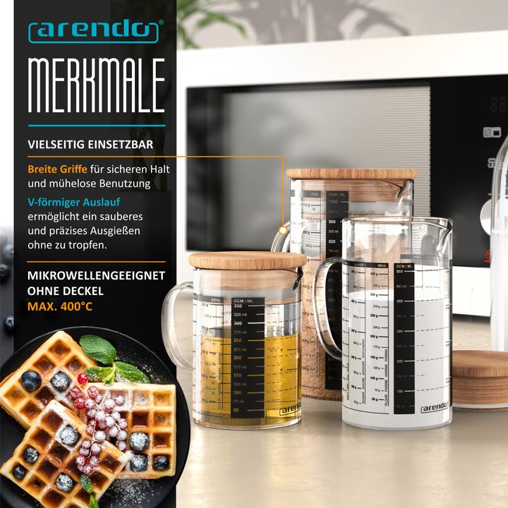 Produktbild Arendo Messbecher-Set (1000 ml)