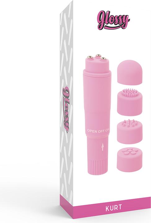 Productafbeelding Glossy Zak Kurt Masajeador Rosa