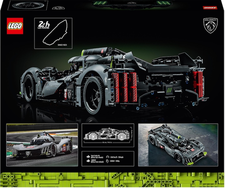 Actual product image LEGO Peugeot 9X8 24H Le Mans Hybrid Hypercar (42156, LEGO Technic)