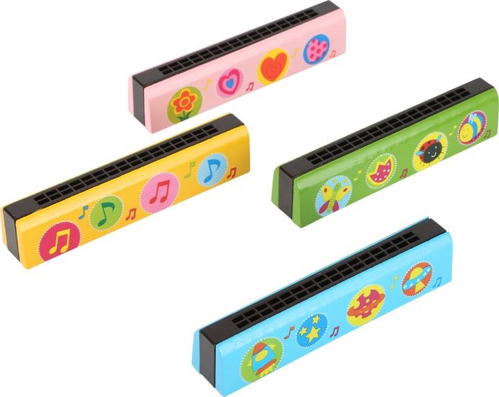 small foot Display Colourful Harmonica (German)