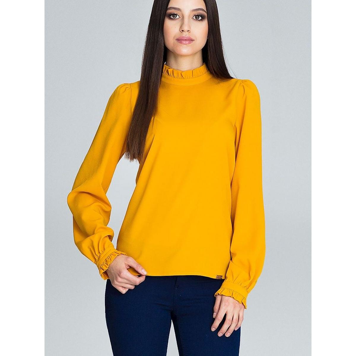 Figl, Damen, Bluse, Bluse, Gelb, (M)