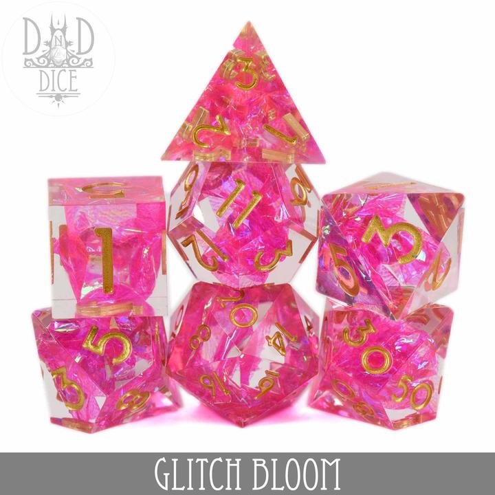 Produktbild DnD Dice Glitch Bloom Handmade Dice Set