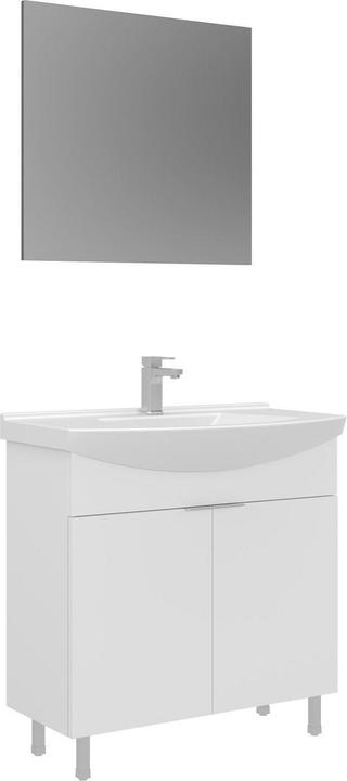 Produktbild Homitis Purus 80 Bathroom Cabinet With Sink & Mirror Set (2 Pieces)