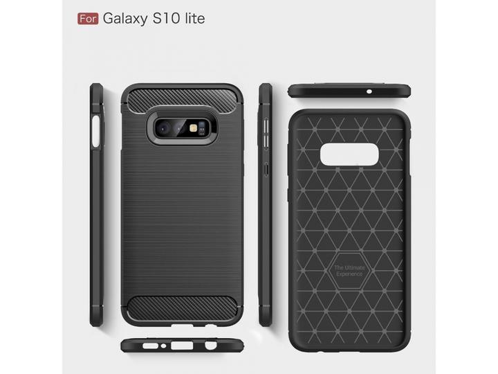 Actual product image Screenguard Samsung Galaxy S10e Cover Carbon Brushed Soft TPU (Samsung Galaxy S10e)