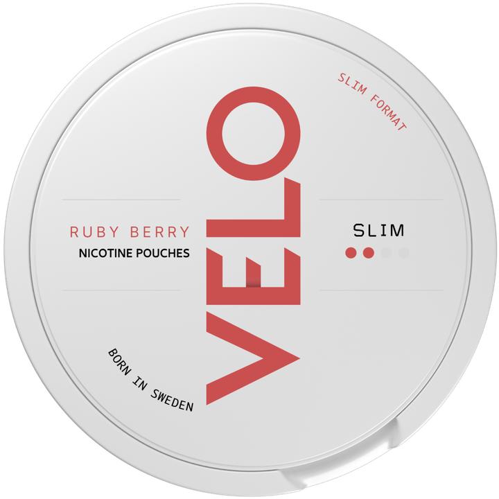 Velo Ruby Berry Slim (Nicotine Pouches, 0.40 mg)