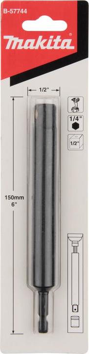 Produktbild Makita Adapter 1/2"4KT - 1/4" 6KT-150 (1/4")