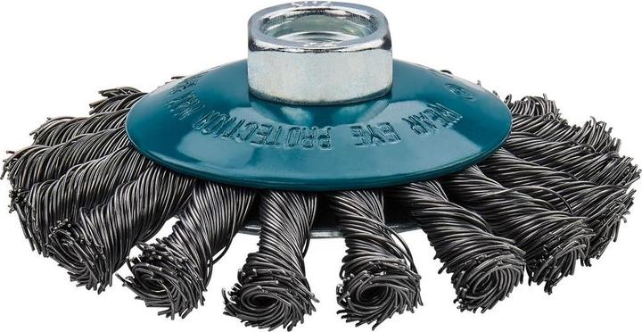Actual product image Makita Round brush knotted 100mm