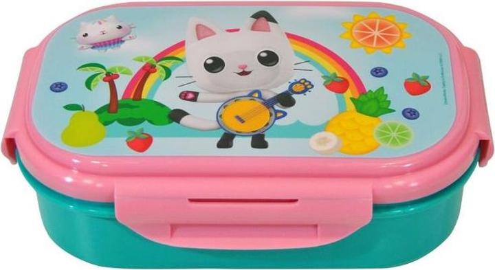 Actual product image Gabby's Dollhouse Lunch Box with Cutlery