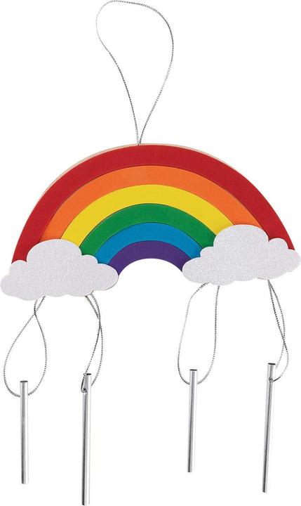 Actual product image Colorations Wind Chime Rainbow Craft Set