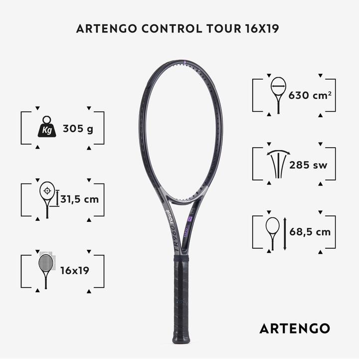 Immagine prodotto Artengo Racchetta da tennis da uomo/donna - TR960 Control Tour 305 g non incordata (4, 350 g)