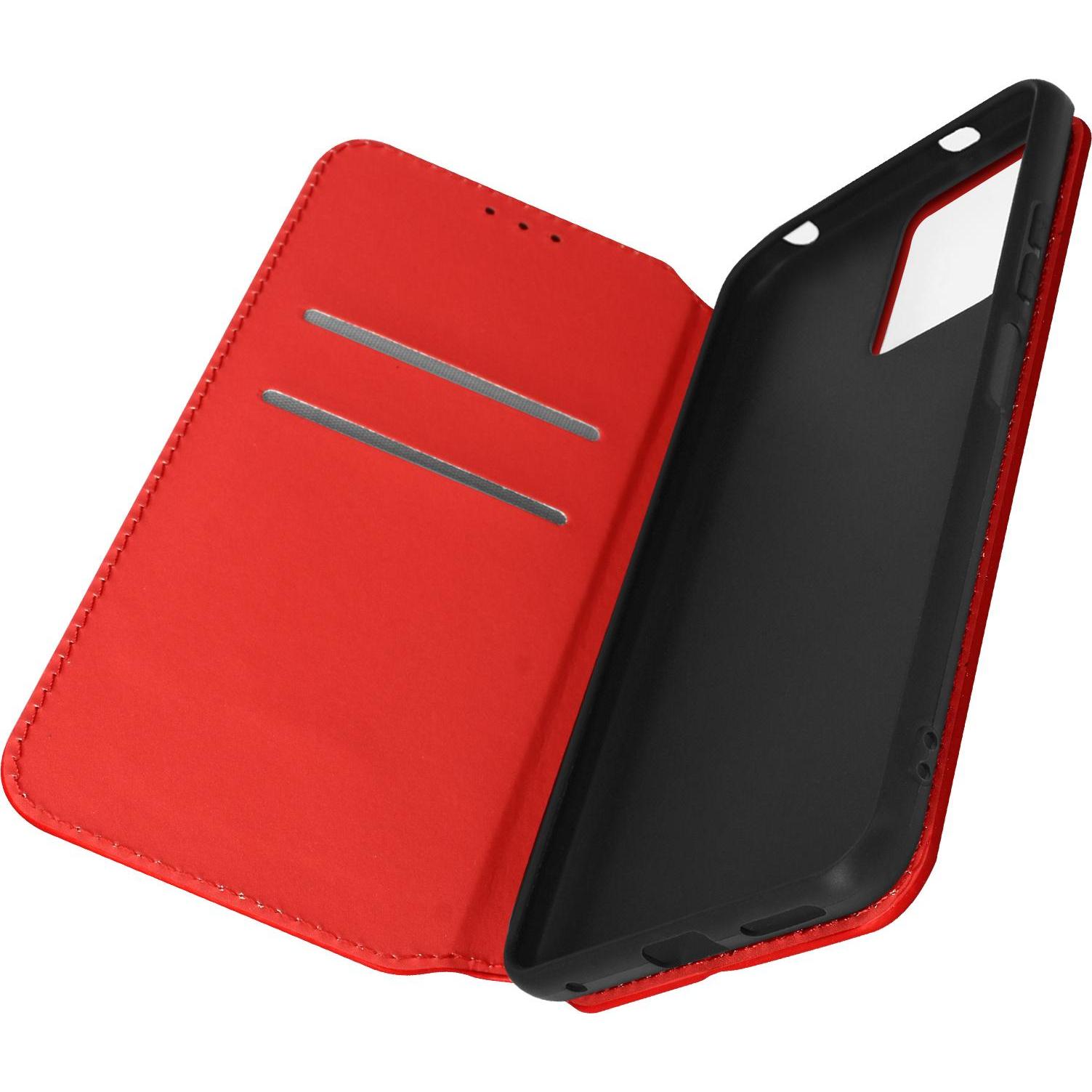 Avizar Classic Edition Klappetui Series (Xiaomi Redmi Note 12), Smartphone Hülle, Rot