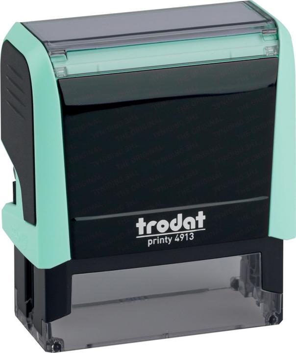 Actual product image Trodat Typomatic Printy 4.0 Pastel Edition, self-inking stamp for self-setting