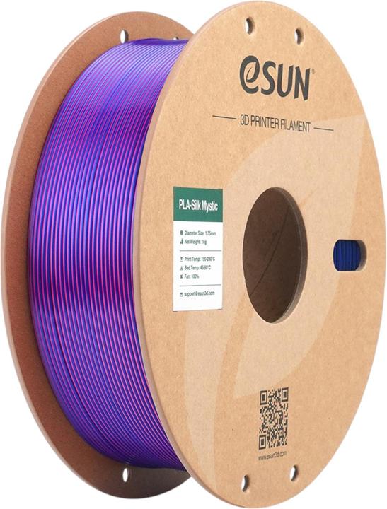 Produktbild eSUN ePLA-Silk Mystic Rot-Grün-Blau Filament 1.75mm 1Kg (PLA, 1.75 mm, 1000 g, Mehrfarbig)