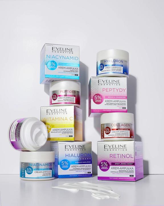 Actual product image Eveline Cosmetics Retinol Therapy Night Cream 5% Repair Complex New Skin Effect (50 ml)