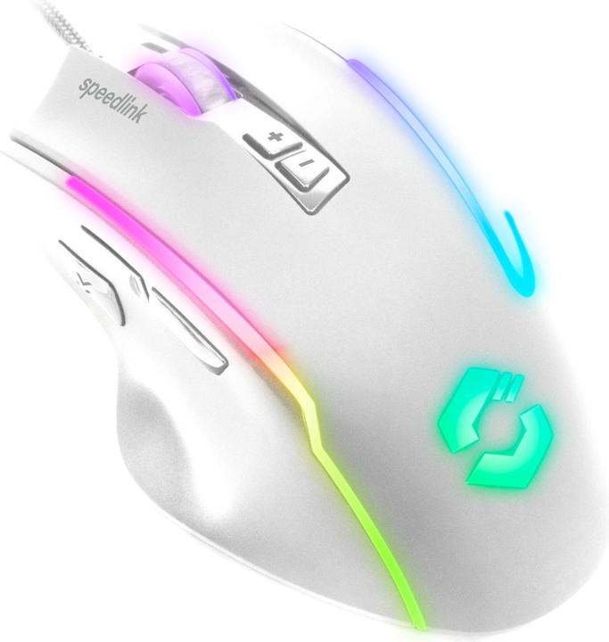Produktbild Speedlink DECUS NX RGB Gaming Mouse, white (Kabelgebunden)