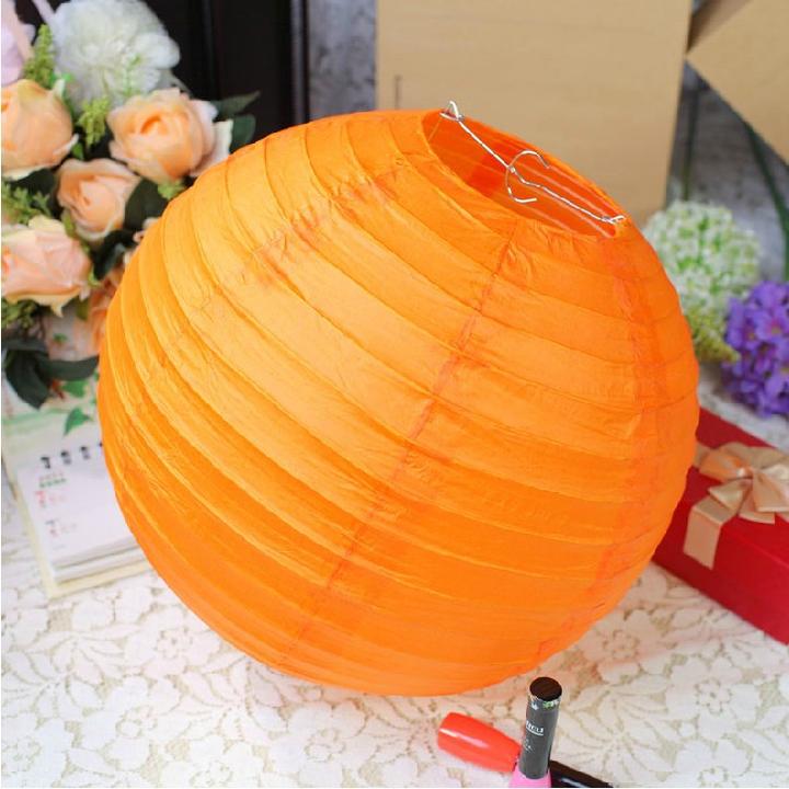 Actual product image Paper lantern 20cm Orange
