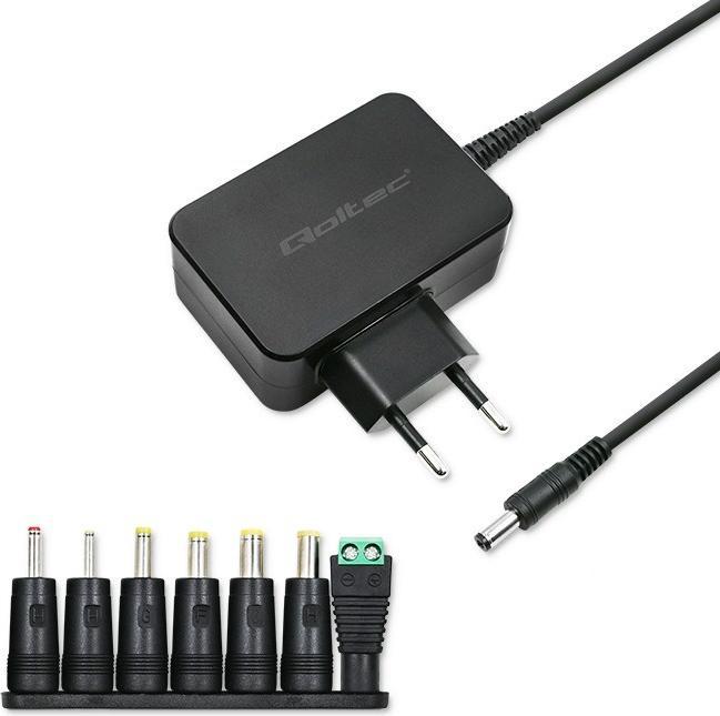 Immagine prodotto Qoltec 51736 - Universale - Interno - 220 - 240 V - 30 W - 12 V - Nero (30 W)