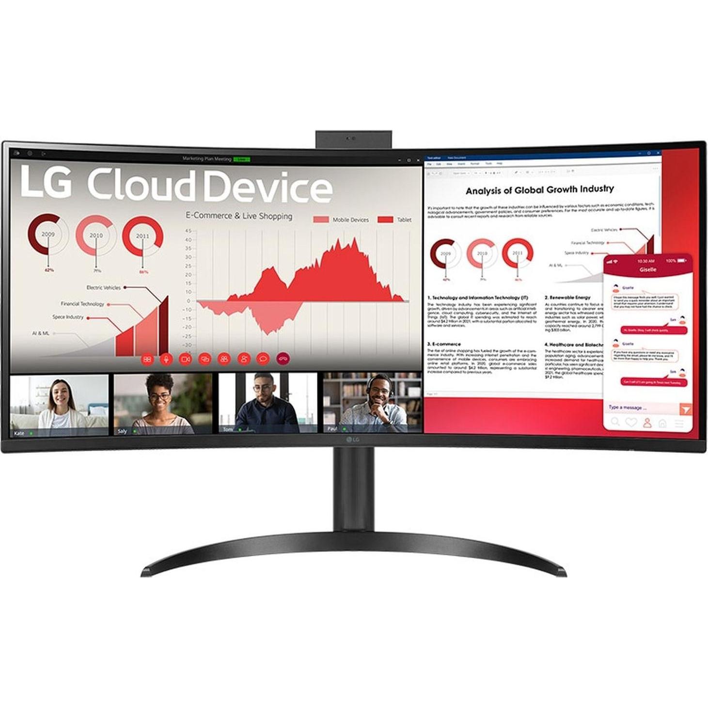 LG 34" 34CR651W-BP (Intel Pentium N6005, 8 GB, 256 GB, Intel UHD Graphics), PC, Schwarz