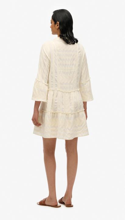 Produktbild Superdry Langärmeliges, gestuftes Ibiza Minikleid (10XL)