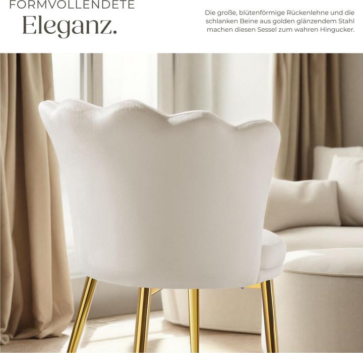 Actual product image tectake Sessel Stella, dicke Polsterung, 67x64x76cm