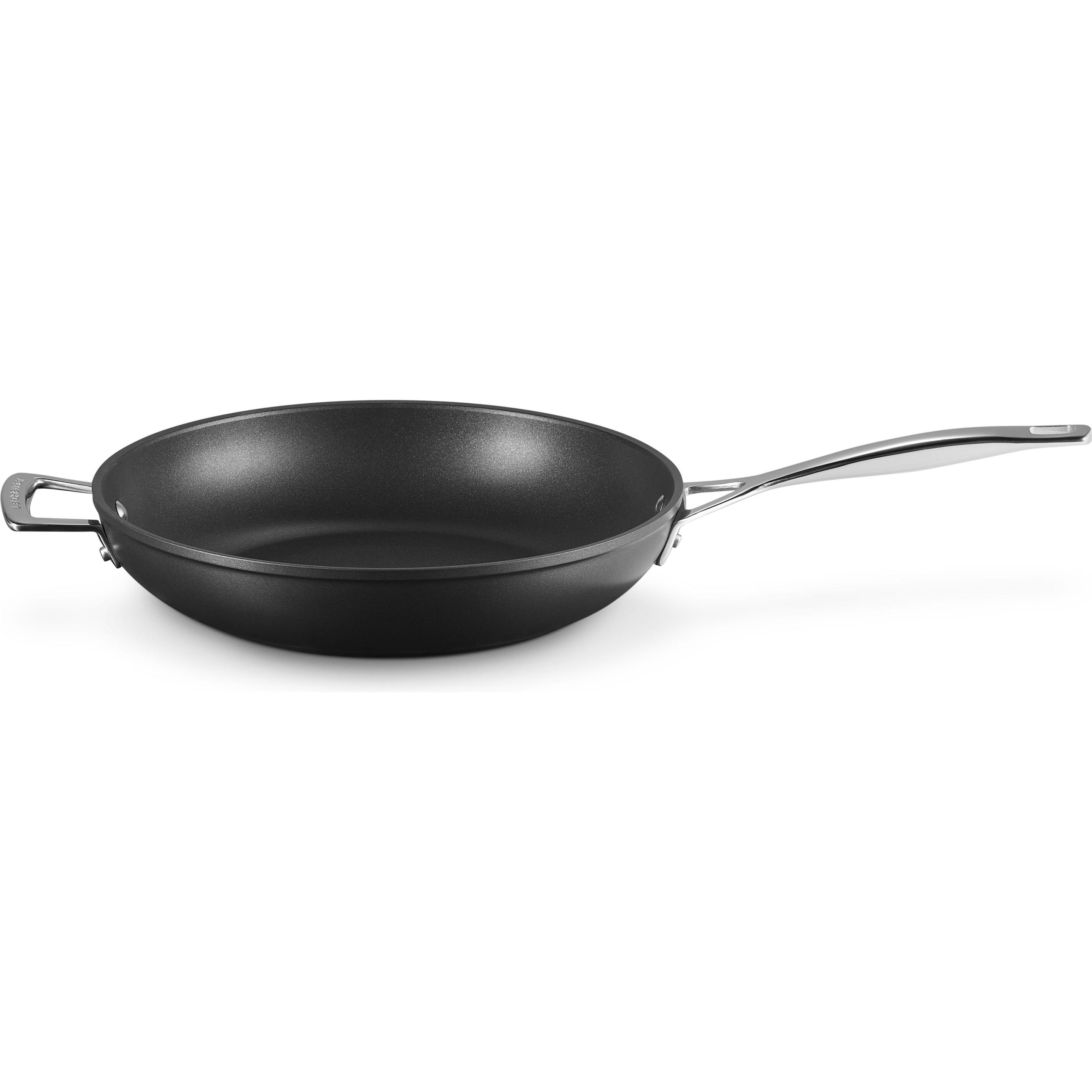 Le Creuset Aluminium-Antihaft, Pfanne + Kochtopf, Schwarz