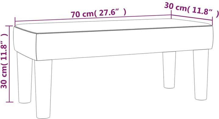 Produktbild vidaXL Bank (30 cm)