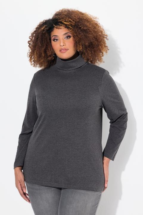 Produktbild Ulla Popken Shirt, Rollkragen, Slim, Langarm (50, 52)