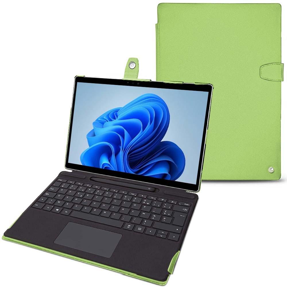 Noreve Lederschutzhülle Microsoft Surface Pro8 (Microsoft Surface Pro 8), Tablet Hülle, Grün