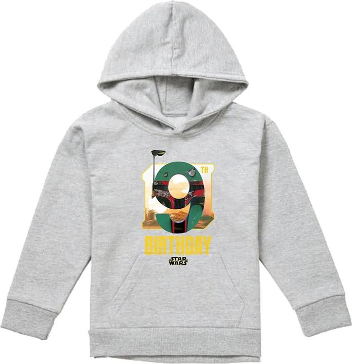 Produktbild Star Wars Kapuzenpullover meliert 9 Geburtstag (128)