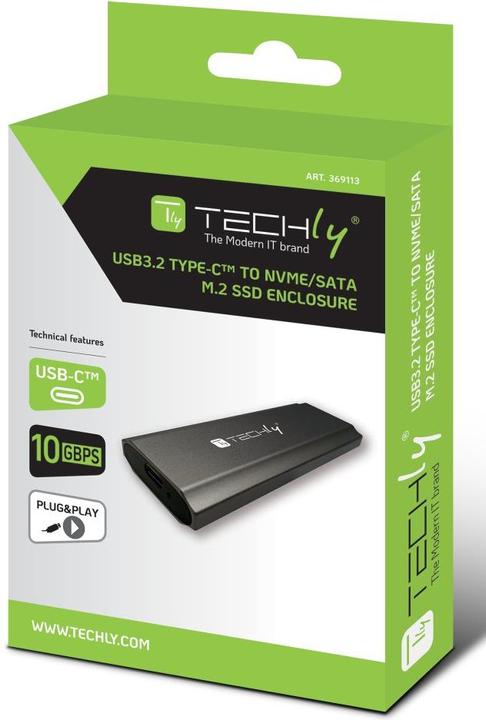 Produktbild Techly USB-C USB 3.2 Gen2 Externe Box (M.2)