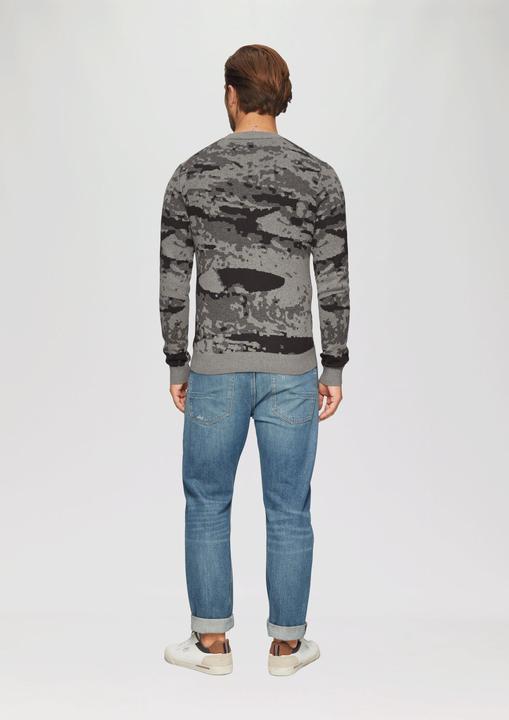 Produktbild S.Oliver Strickpullover Jacquard-Pullover aus Baumwollstrick (3XL)