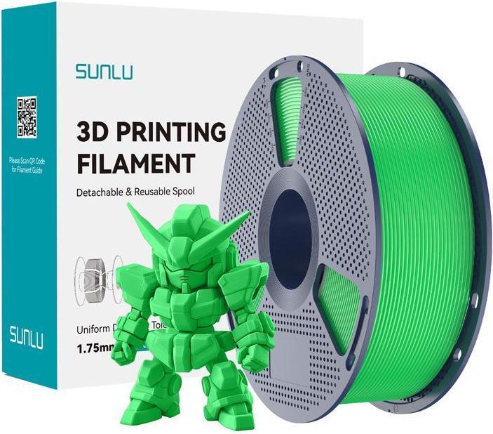 Actual product image Sunlu PLA+ 2.0-Filament (grün) (PLA+, 1.75 mm, 1000 g)