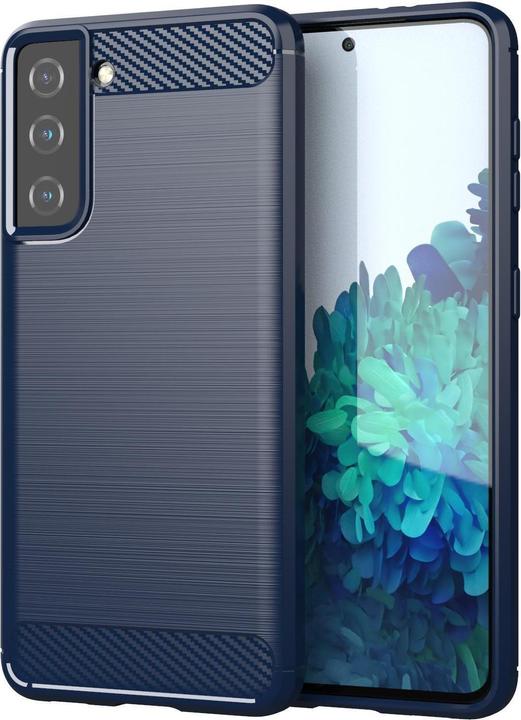 Produktbild Cadorabo TPU Ultra Slim carbon edelstahl Kombi Cover (Samsung Galaxy S21+)