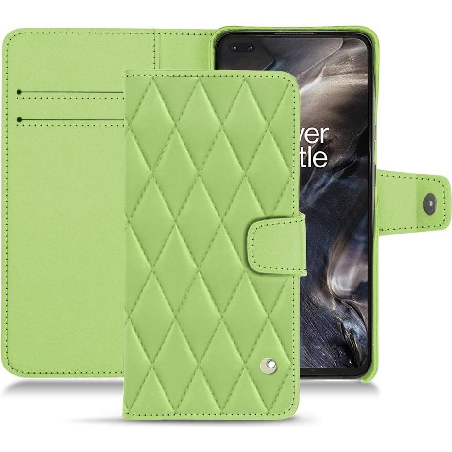 Noreve Lederschutzhülle Wallet (OnePlus Nord), Smartphone Hülle, Grün