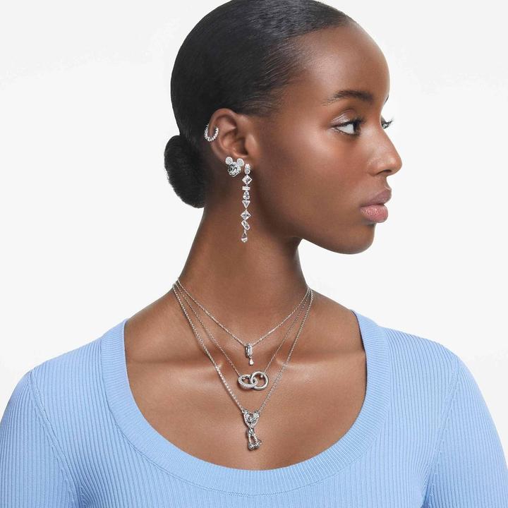 Productafbeelding Swarovski Dextera Ketting Diverse Sneden Wit (Swarovski metaal, 38 - 43 cm)