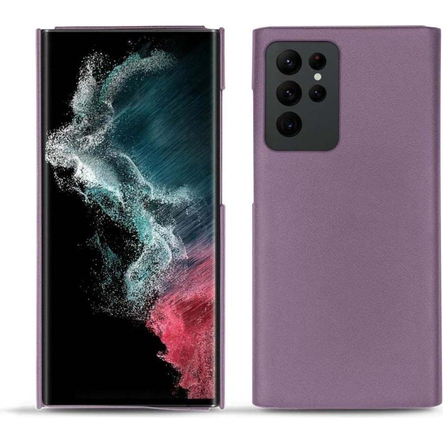 Noreve Lederschutzhülle (Samsung Galaxy S22 Ultra), Smartphone Hülle, Violett