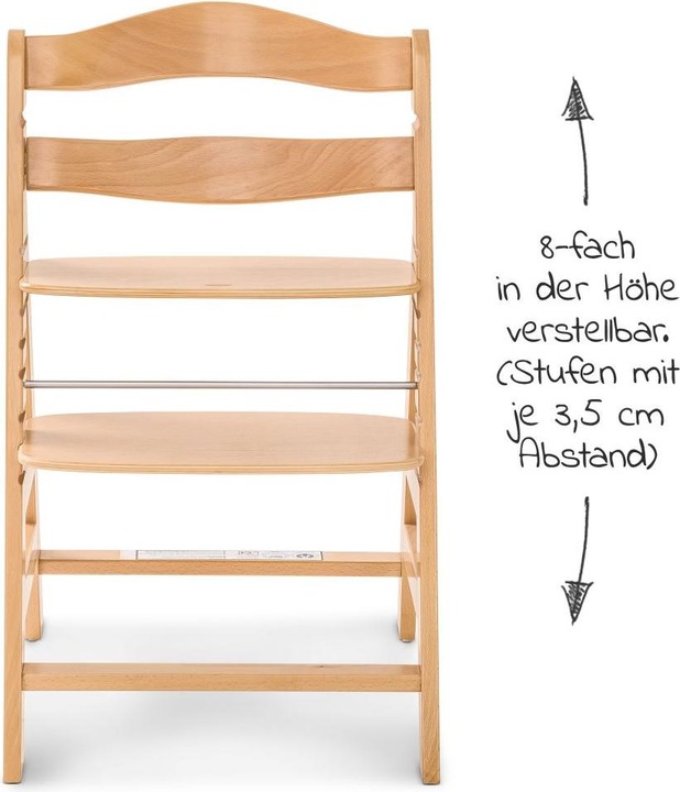 Produktbild Hauck Hochstühle Hochstuhl Alpha Plus Natur - im Sparset inkl. (Hochstuhl Sitzerhöhung)