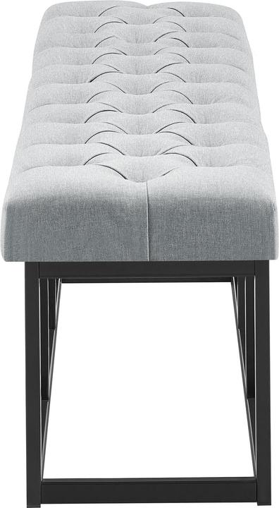 Actual product image Swisshandel24 Bench Amun fabric B150, grey (150 cm)