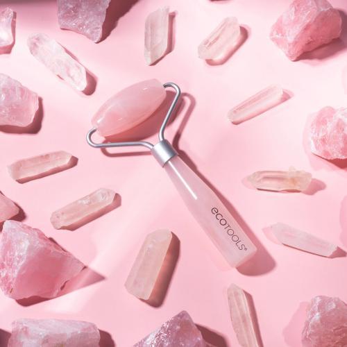 Actual product image EcoTools Facial Roller Mini Rose Quartz