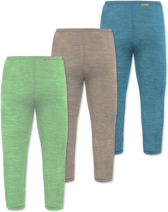Produktbild Normani 3er Pack Baby Merino Unterhose mit Füssen - 9543 (74)